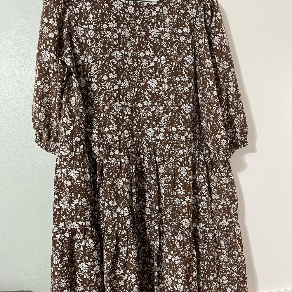 Pink Lily Chocolate Floral Dress